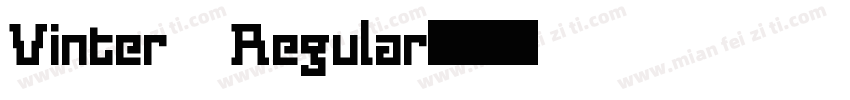 Vinter Regular字体转换